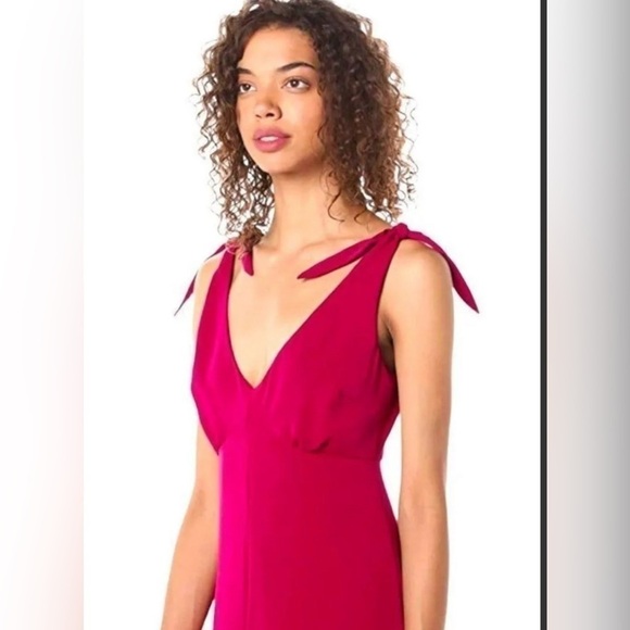 Cupcakes and Cashmere Hot Pink Midi Carolina Dress size 2 - Picture 2 of 11